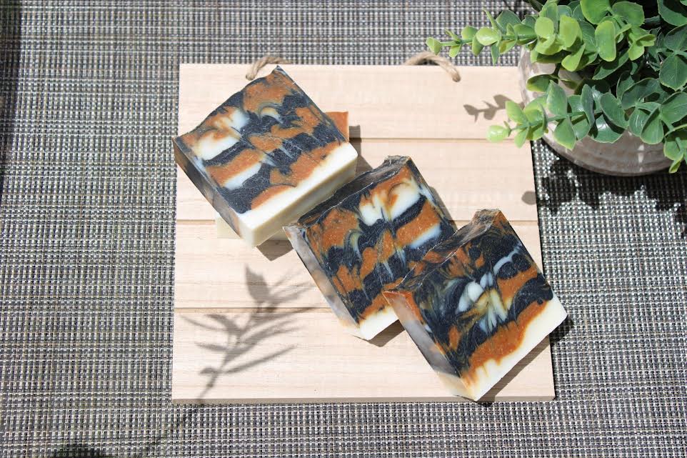 Turmeric, Charcoal and Mint Soap
