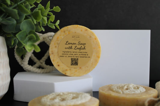 Lemon with Loofah Soap