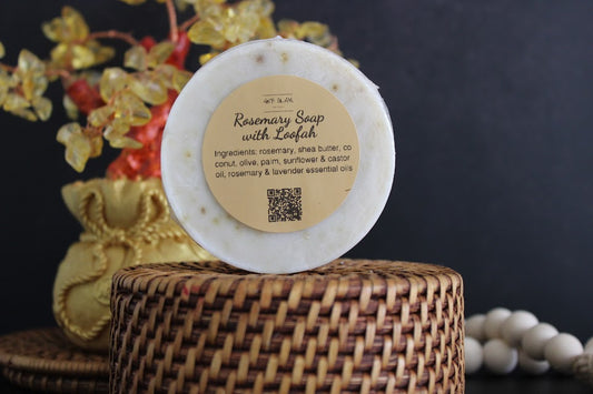 Rosemary with Loofah Soap
